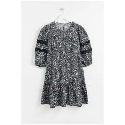 Oliver Bonas Black Ditsy Floral Print Black Mini Dress -Oliver Bonas Shop unnamed file 2362