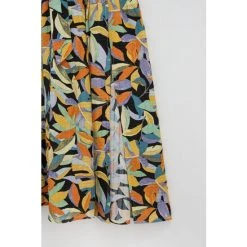 Oliver Bonas Black Abstract Petal Midi Dress -Oliver Bonas Shop unnamed file 2387