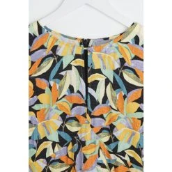 Oliver Bonas Black Abstract Petal Midi Dress -Oliver Bonas Shop unnamed file 2389