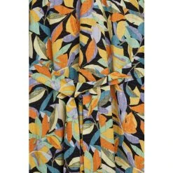Oliver Bonas Black Abstract Petal Midi Dress -Oliver Bonas Shop unnamed file 2390