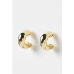 Oliver Bonas Gold Cari Chunky Mini Hoop Earrings -Oliver Bonas Shop unnamed file 255