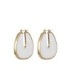 Oliver Bonas White Elle Shell Inlay Flat Hoop Earrings -Oliver Bonas Shop unnamed file 265
