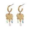 Oliver Bonas Gold Athena Heart And Bead Charms Hoop Earrings -Oliver Bonas Shop unnamed file 270