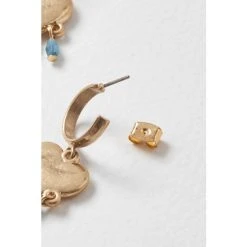 Oliver Bonas Gold Athena Heart And Bead Charms Hoop Earrings -Oliver Bonas Shop unnamed file 274