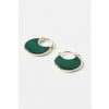Oliver Bonas Green Caia Curve Malachite Gold Plated Hoop Earrings -Oliver Bonas Shop unnamed file 277