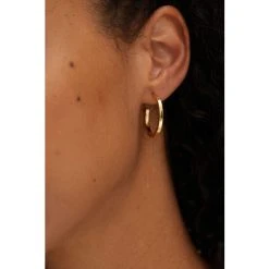 Oliver Bonas Elm Large Gold Plated Hoop Earrings -Oliver Bonas Shop unnamed file 294