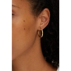 Oliver Bonas Elm Large Gold Plated Hoop Earrings -Oliver Bonas Shop unnamed file 295