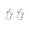 Oliver Bonas Silver Tone Isandro Loop Twist Link Hoop Earrings -Oliver Bonas Shop unnamed file 301