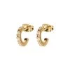 Oliver Bonas Rico Stone Detail Gold Plate Mini Hoop Earrings -Oliver Bonas Shop unnamed file 306