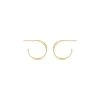Oliver Bonas Gold Plated Brass Spiral Twisted Hoop Earrings -Oliver Bonas Shop unnamed file 329