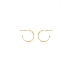 Oliver Bonas Gold Plated Brass Spiral Twisted Hoop Earrings -Oliver Bonas Shop unnamed file 330