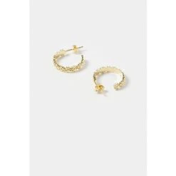 Oliver Bonas GOLD Tone Cordelia Multi Flower Casting Hoop Earrings -Oliver Bonas Shop unnamed file 333