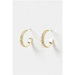 Oliver Bonas GOLD Tone Cordelia Multi Flower Casting Hoop Earrings -Oliver Bonas Shop unnamed file 336