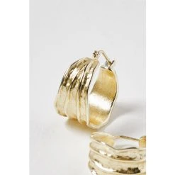 Oliver Bonas Muriel Curve Chunky Gold Plated Hoop Earrings -Oliver Bonas Shop unnamed file 340