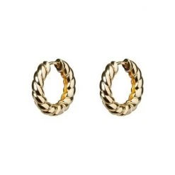 Oliver Bonas Adorn Adelaide Chunky Twist Gold Plate Brass Hoop Earrings -Oliver Bonas Shop unnamed file 355