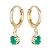 Oliver Bonas Alula Round Green Onyx Drop Gold Plated Huggie Earrings -Oliver Bonas Shop unnamed file 369