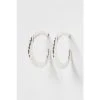 Oliver Bonas Silver Delta Twist Curve Silver Hoop Earrings Large -Oliver Bonas Shop unnamed file 375