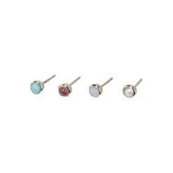 Oliver Bonas Multi Oriana Semi Precious Stone Inlay Mixed Shape Pack Of Four Stud Earrings -Oliver Bonas Shop unnamed file 392