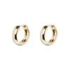 Oliver Bonas White Esperanza Gold Plated Chunky Hoop Earringss -Oliver Bonas Shop unnamed file 393