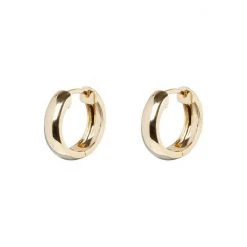 Oliver Bonas White Esperanza Gold Plated Chunky Hoop Earringss -Oliver Bonas Shop unnamed file 395