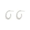Oliver Bonas Silver Aqua Twist Curve Silver Hoop Earrings -Oliver Bonas Shop unnamed file 396