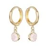 Oliver Bonas Pink Alula Round Quartz Drop Gold Plated Huggie Earrings -Oliver Bonas Shop unnamed file 410