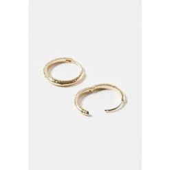 Oliver Bonas Gold Coloured Sami Textured Large Hoop Earrings -Oliver Bonas Shop unnamed file 418