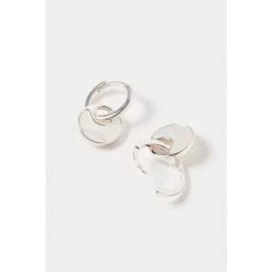 Oliver Bonas Francesca Mother Of Pearl Curve Inlay Disc Drop Silver Earrings -Oliver Bonas Shop unnamed file 424