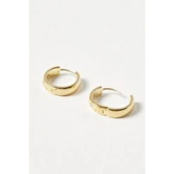 Oliver Bonas Gold Coloured Brass Starry Night Stone Detail Huggie Earrings -Oliver Bonas Shop unnamed file 434