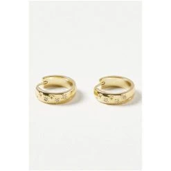 Oliver Bonas Gold Coloured Brass Starry Night Stone Detail Huggie Earrings -Oliver Bonas Shop unnamed file 435