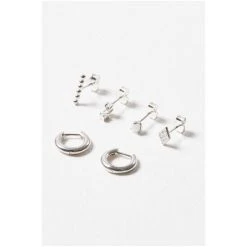 Oliver Bonas Rebel Mixed Stud & Hoop Sterling Silver Pack -Oliver Bonas Shop unnamed file 44