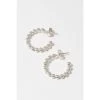 Oliver Bonas Small Silver Tone Ilaria Dot Detail Hoop Earrings -Oliver Bonas Shop unnamed file 443