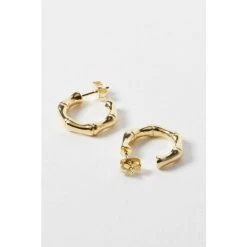 Oliver Bonas Womens Gold Plated Brass Mila Chunky Bamboo Hoop Earrings -Oliver Bonas Shop unnamed file 452