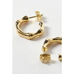 Oliver Bonas Womens Gold Plated Brass Mila Chunky Bamboo Hoop Earrings -Oliver Bonas Shop unnamed file 453