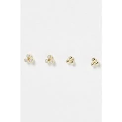 Oliver Bonas Amaya Dot And Pearl Gold Tone White Stud Earrings 2 Pack -Oliver Bonas Shop unnamed file 458