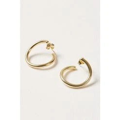 Oliver Bonas Megumi Circle Loop Gold Plated Brass Hoop Earrings -Oliver Bonas Shop unnamed file 489