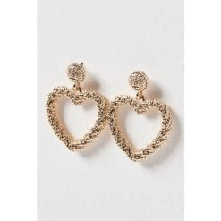 Oliver Bonas Senna Gold Coloured Twist Detail Heart Drop Earrings -Oliver Bonas Shop unnamed file 5