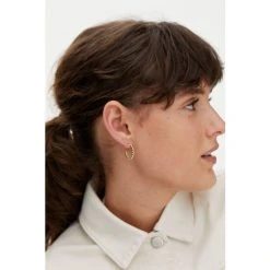 Oliver Bonas Gold Ilaria Dot Detail Gold Plated Hoop Earrings Small -Oliver Bonas Shop unnamed file 520