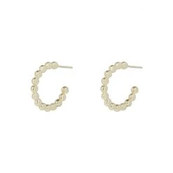 Oliver Bonas Gold Ilaria Dot Detail Gold Plated Hoop Earrings Small -Oliver Bonas Shop unnamed file 522