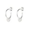 Oliver Bonas Elsa Disc Charm Large Silver Hoop Earrings -Oliver Bonas Shop unnamed file 524