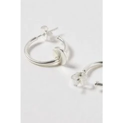 Oliver Bonas Elsa Disc Charm Large Silver Hoop Earrings -Oliver Bonas Shop unnamed file 527