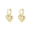 Oliver Bonas Oceania Heart Drop Gold Plated Hoop Earrings -Oliver Bonas Shop unnamed file 546