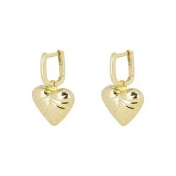 Oliver Bonas Oceania Heart Drop Gold Plated Hoop Earrings -Oliver Bonas Shop unnamed file 552