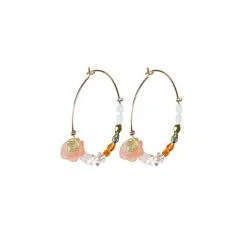 Oliver Bonas Floral Fiesta Beaded Hoop Earrings -Oliver Bonas Shop unnamed file 555