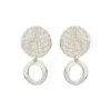 Oliver Bonas Silver Tone Disc Drop Earrings -Oliver Bonas Shop unnamed file 56