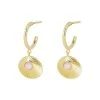 Oliver Bonas Pink Sydney Opal Stone Gold Plated Hoop Earrings -Oliver Bonas Shop unnamed file 564