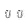 Oliver Bonas Silver Tone Cisco Twisted Huggie Earrings -Oliver Bonas Shop unnamed file 572