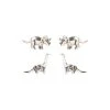 Oliver Bonas Isla Nublar Silver Dino Stud Earrings Set Of Two -Oliver Bonas Shop unnamed file 58