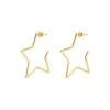 Oliver Bonas Star Outline Large Gold Plated Hoop Earrings -Oliver Bonas Shop unnamed file 583