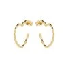 Oliver Bonas Heart Twist Outline Gold Plated Hoop Earrings -Oliver Bonas Shop unnamed file 590